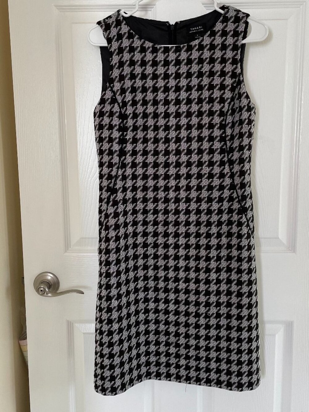 Tahari Houndstooth Knee-Length Dress